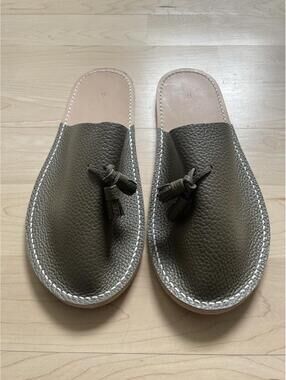 NWT Hender Scheme Leather Slipper Taupe Large US9.5-11.5